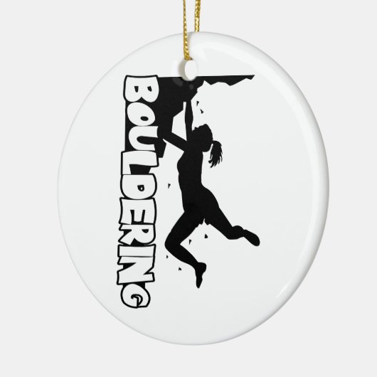 Bouldering_printvrouwen Keramisch Ornament (Links)