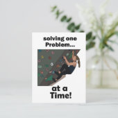 Bouldering Probleemoplosser Klimfeest Briefkaart (Staand voorkant)