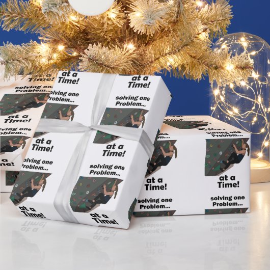Bouldering Probleemoplosser Klimfeest Cadeaupapier (Feestdagen)