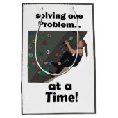 Bouldering Probleemoplosser Rotsklimfeestje Medium Cadeauzakje (Voorkant)