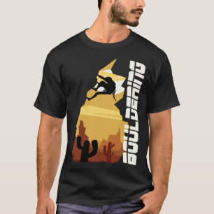 Bouldering-roetbeestwerper klimmer, buitenkant Vin T-shirt