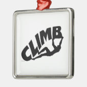 Bouldering-rottenbeklimming Metalen Ornament (Links)