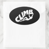 Bouldering-rottenbeklimming Ovale Sticker (Tas)