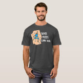 Bouldering Save Trees Climb Walls Freeclimbing T-shirt (Voorkant volledig)