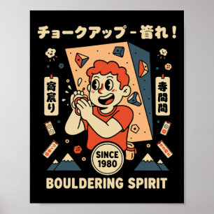Bouldering Spirit Klimavontuur  Poster