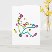 Bouldering Stickman Kaart (Gele Bloem)