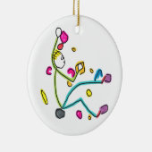 Bouldering Stickman Keramisch Ornament (Rechts)
