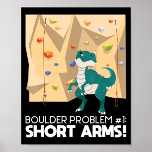 Bouldering T Rex Wall Climate Rock klimberberg Poster