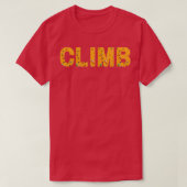 Bouldering-wand binnenshuis t-shirt (Design voorkant)