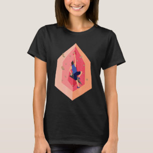 Bouldermuren klimmen  voor klimmers t-shirt