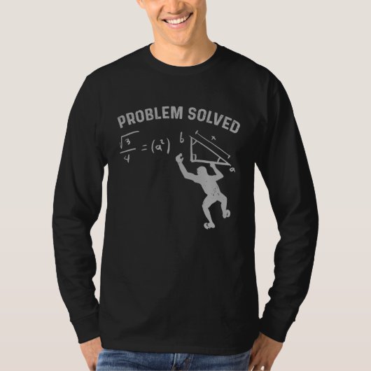Boulderprobleem opgelost Klimmen T-shirt (Voorkant)