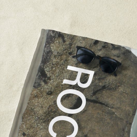 Boulders Beach Cust. Grappige tekst strandlaken (In situ)