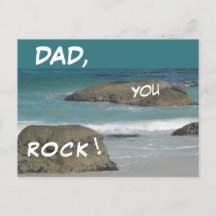 Boulders Beach - DAD You ROCK - Briefkaart