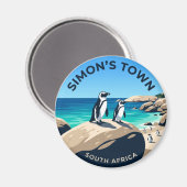 Boulders Beach Pinguïns Zuid-Afrika Magneet (Voorkant / Achterkant)