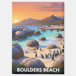 Boulders Beach Pinguins Zuid-Afrika Reizen Magneet