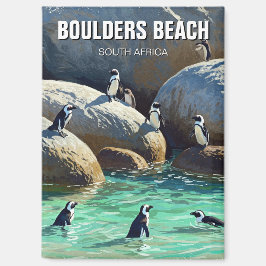 Boulders Beach Pinguins Zuid-Afrika Reizen Magneet