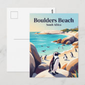 Boulders Beach Zuid-Afrika Briefkaart (Voorkant / Achterkant)