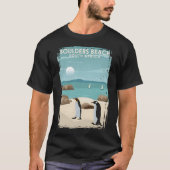 Boulders Beach Zuid-Afrika Penguin Beach Poster A T-shirt (Voorkant)