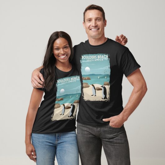 Boulders Beach Zuid-Afrika Penguin Beach Poster A T-shirt (Unisex)
