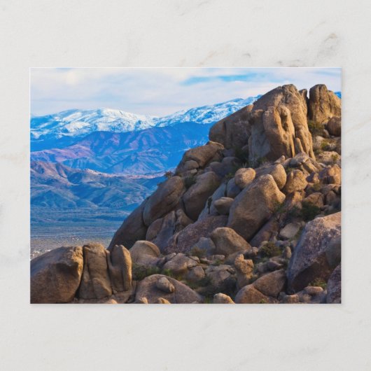 Boulders en bergen briefkaart (Voorkant)
