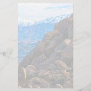 Boulders en bergen briefpapier