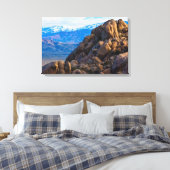Boulders en bergen canvas afdruk (Insitu (Slaapkamer))