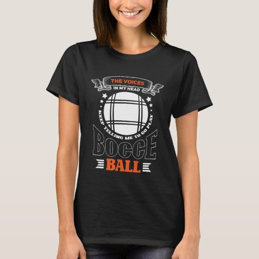 boule boccia for boccia players t-shirt (Voorkant)