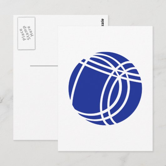 Boule Boccia Petanque Briefkaart (Voorkant / Achterkant)
