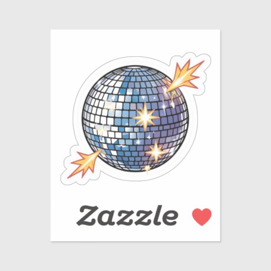  boule disco sticker (Vel)