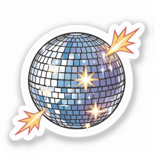  boule disco sticker (Voorkant)