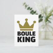 Boule king-kampioen briefkaart (Staand voorkant)