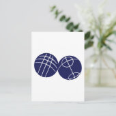 Boule petanque briefkaart (Staand voorkant)