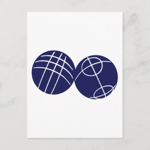 Boule petanque briefkaart