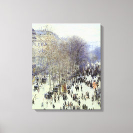 Boulevard de Capucines Wrapped Canvas Afdruk