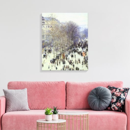 Boulevard de Capucines Wrapped Canvas Afdruk (Insitu (Woonkamer))