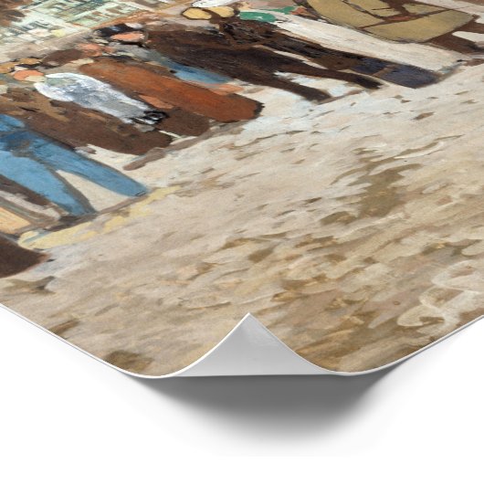 Boulevard de Clichy | Louis Abel-Truchet Poster (Hoek)