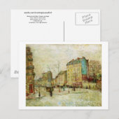 Boulevard de Clichy, Van Gogh Fine Art Briefkaart (Voorkant / Achterkant)