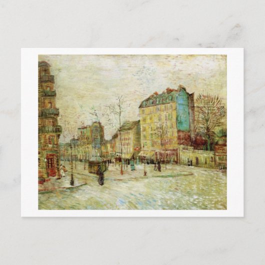 Boulevard de Clichy, Van Gogh Fine Art Briefkaart (Voorkant)