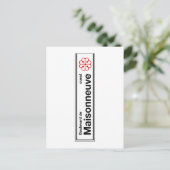 Boulevard de Maisonneuve, Montreal Street Sign Briefkaart (Staand voorkant)