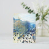 Boulevard des Capucines Claude Monet fine art Briefkaart (Staand voorkant)
