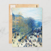 Boulevard des Capucines Claude Monet fine art Briefkaart (Voorkant / Achterkant)