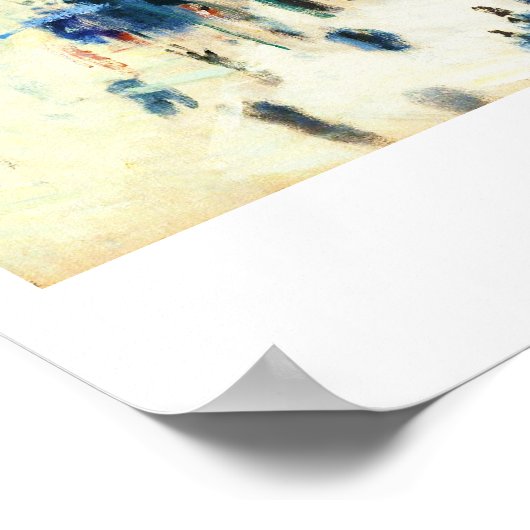 Boulevard des Capucines Claude Monet fine art Poster (Hoek)