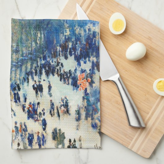 Boulevard des Capucines Claude Monet fine art Theedoek (Quarter Fold)