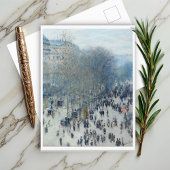 Boulevard des Capucines door Claude Monet Briefkaart