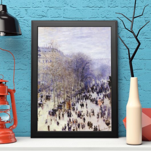 Boulevard des Capucines door Claude Monet, Fijne K Poster