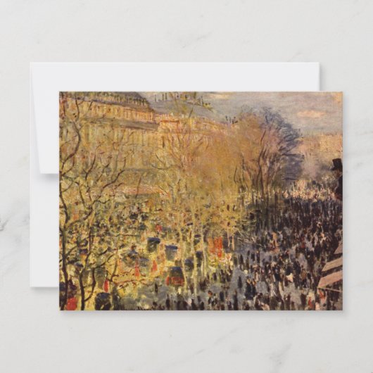 Boulevard des Capucines van Claude Monet, Fijne Ku (Voorkant)
