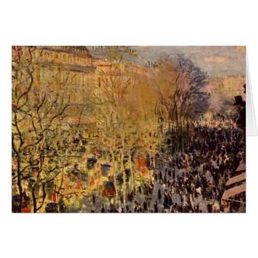 Boulevard des Capucines van Claude Monet, Fijne Ku (Voorkant Horizontaal)