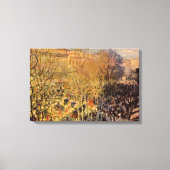 Boulevard des Capucines van Claude Monet, Fijne Ku Canvas Afdruk (Voorkant)