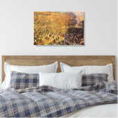 Boulevard des Capucines van Claude Monet, Fijne Ku Canvas Afdruk (Insitu (Slaapkamer))