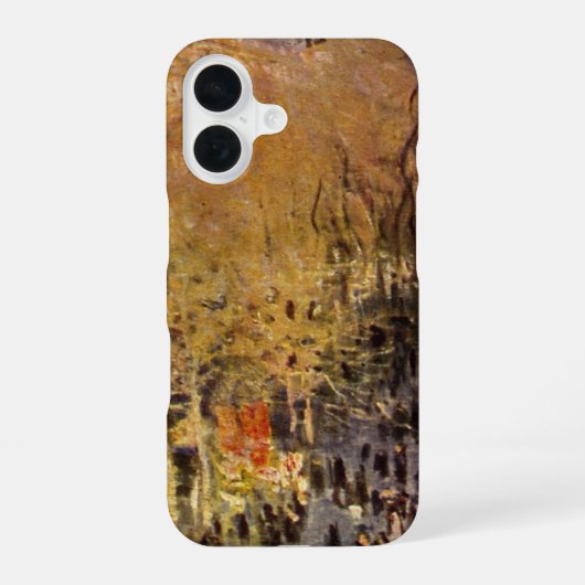 Boulevard des Capucines van Claude Monet, Fijne Ku iPhone 16 Hoesje (Achterkant)